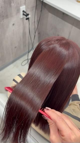 セミロング カラー ageless所属・ageless/ nana/髪質改善のヘアスタイル