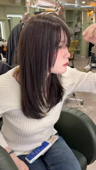 カラー GNM TOKYO GUNHEE&MUJIN所属・AYANE ◝✩韓国ヘアのヘアスタイル