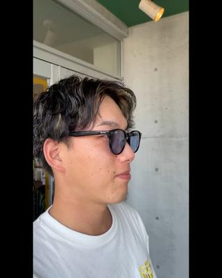 メンズハイライトパーマ 