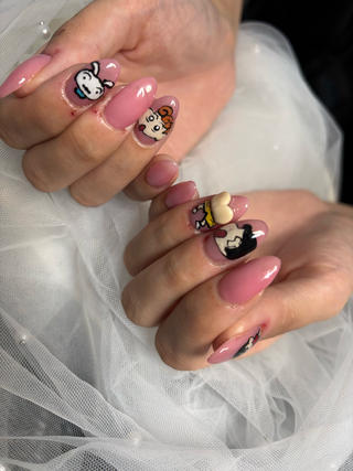 #持ち込み画像　#キャラクターネイル　#しんのすけ　#手描き
#キャラクター別途です 