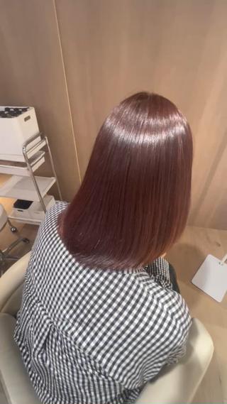 ミディアム パーマ unopulir Veil所属・大西 愛梨のヘアスタイル