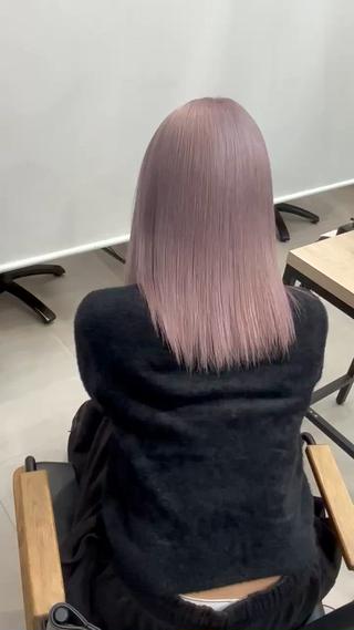 ピンクラベンダー
ブリーチ2回～ 