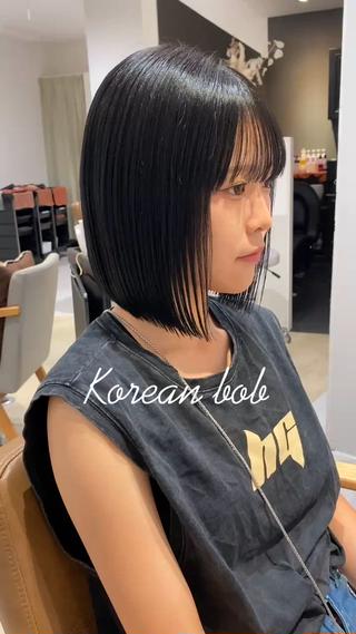 【韓国ボブ】

ボブは質感調整で印象が大きく変わります！

今までボブにして失敗した方、なんか理想と違うなってなった方は是非1度お任せ下さい️

必ず理想のボブにします 