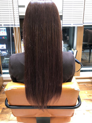 ロング カラー 新宿✨顔周りカット 韓国ヘア/坂本亜裟海のヘアスタイル