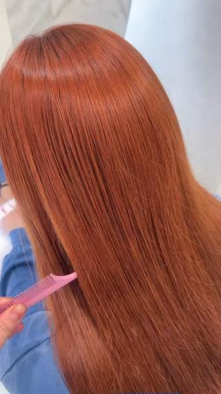 ロング カラー Haru /暖色🍷 /ボルドー/髪質改善のヘアスタイル