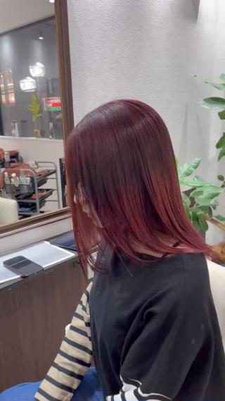 セミロング カラー ヘアアレンジ Belle hair Design青野大貴のヘアスタイル