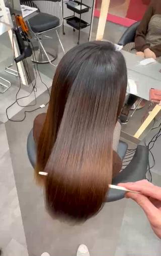 ロング ケアカラー/縮毛矯正 /レイヤー/板垣光采のヘアスタイル