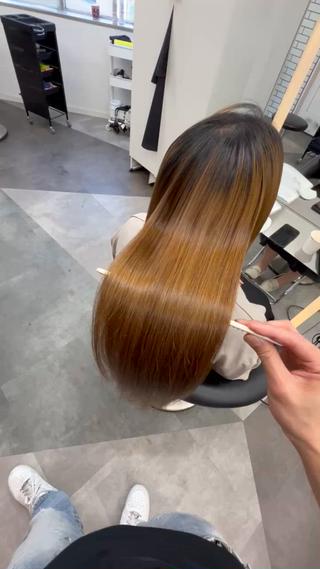 ロング ケアカラー/縮毛矯正 /レイヤー/板垣光采のヘアスタイル