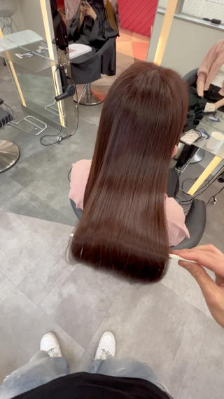 ロング ケアカラー/縮毛矯正 /レイヤー/板垣光采のヘアスタイル