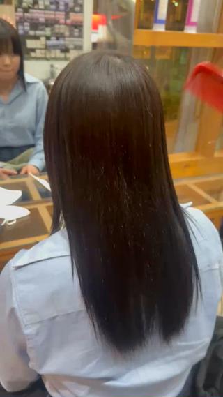 ロング レイヤーカット/ 縮毛矯正/海音のヘアスタイル