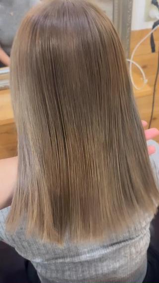 セミロング カラー ブルーJR高槻本店所属・高槻/美髪/艶髪カラ ー髪質改善特化たくみのヘアスタイル