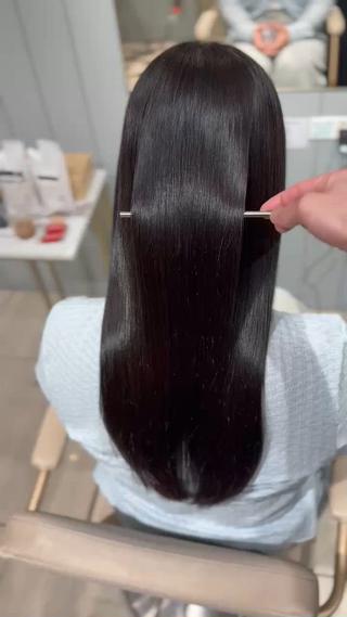 ロング 酸性縮毛矯正/ 髪質改善/信之介のヘアスタイル