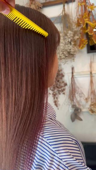 ピンクパープル×柔らかベージュ 