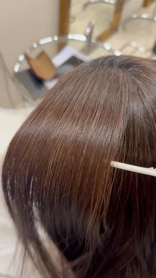 ミディアム 遠藤 日和のヘアスタイル