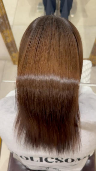 ミディアム 遠藤 日和のヘアスタイル