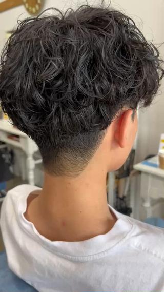 シャドウパーマ緩め 