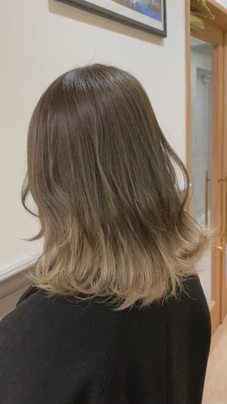 ミディアム 齋藤 椋哉のヘアスタイル