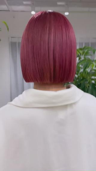 ショート 透明カラー/レイヤー misaki °＊のヘアスタイル