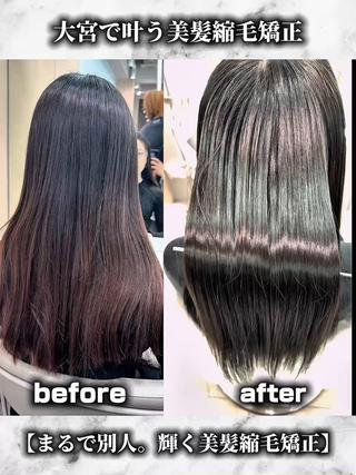 ロング ヘアアレンジ 大宮‎🩵縮毛矯正 髪質改善 佐藤 和のヘアスタイル