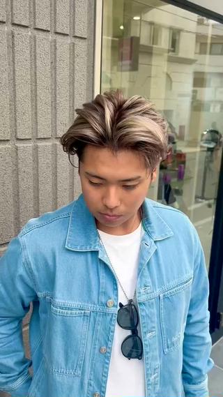 #メンズバレイヤージュ#ブリーチ#シャドウルーツ#メンズカラー