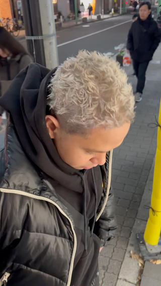 ショート カラー パーマ メンズ 【メンズパーマ職人】 kanata/溝の口のヘアスタイル