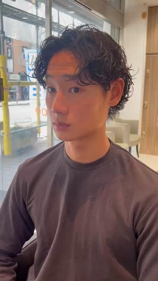 パーマ メンズ 【メンズパーマ職人】 kanata/溝の口のヘアスタイル