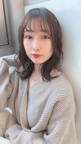 ミディアム 🌟髪質改善ケアカラ ー美髪縮毛矯正y🌟のヘアスタイル