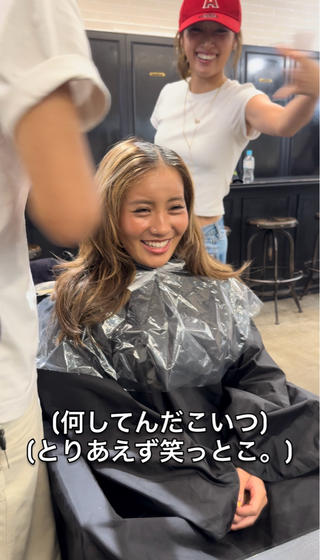 セミロング カラー 🕊️レイヤーカット 透明感カラー GOのヘアスタイル