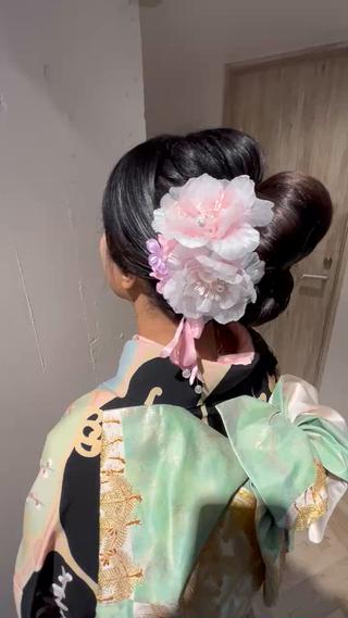 着物にピッタリの和装スタイル 