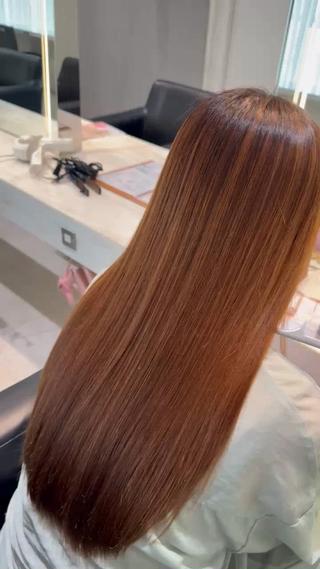 艶々！sins次世代髪質改善ストレート
ドライのみの仕上がり 