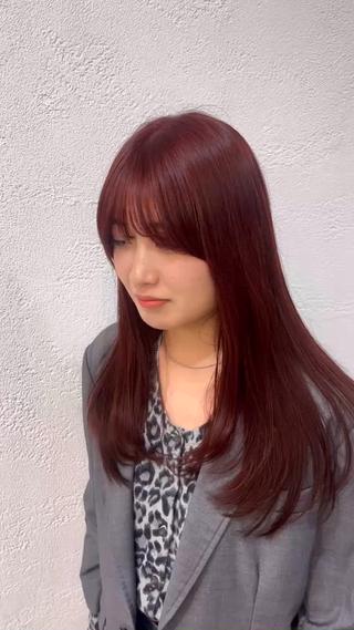 ロング 山本 梨華のヘアスタイル