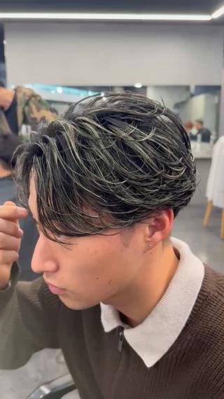 パーマ 松田 優斗のヘアスタイル