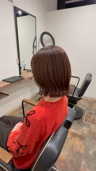 ミディアム CHESS所属・星 優南のヘアスタイル