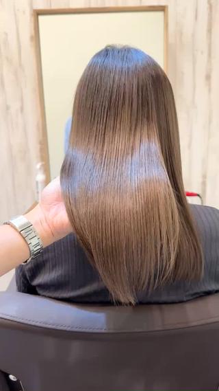 ロング カラー CALAMARI所属・【渋谷で人気】艶髪× 髪質改善/ツヤカラーのヘアスタイル