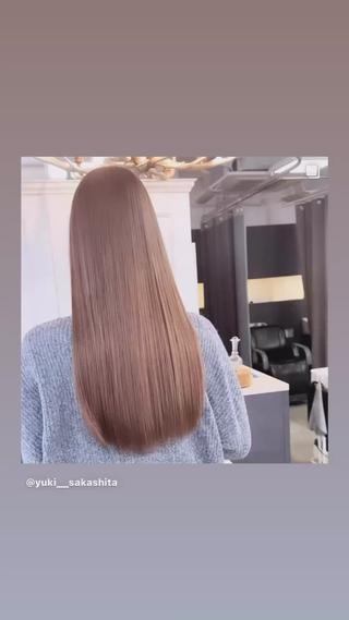 ロング カラー CALAMARI所属・【渋谷で人気】艶髪× 髪質改善/ツヤカラーのヘアスタイル