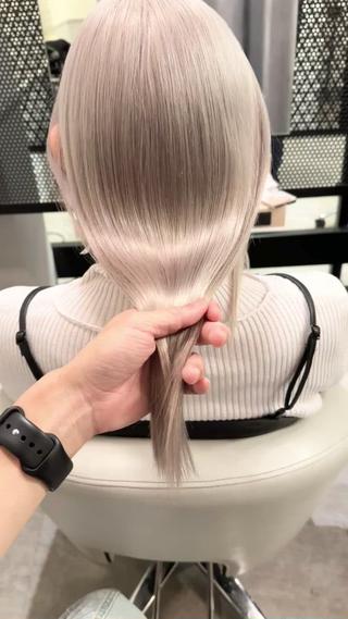 ミディアム カラー CALAMARI所属・【渋谷で人気】艶髪× 髪質改善/ツヤカラーのヘアスタイル