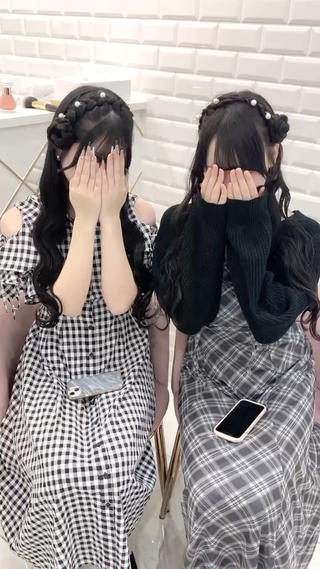 双子ヘアにもおすすめ️
片耳羊ヘア！ 