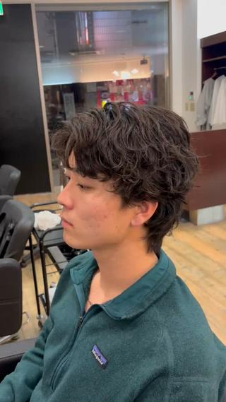 ショート パーマ メンズ MEN'S HAIR PERCUT所属・行方 晴貴のヘアスタイル