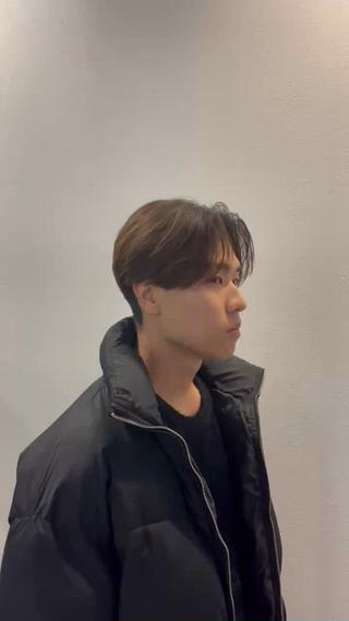 毛流れセンターパート 