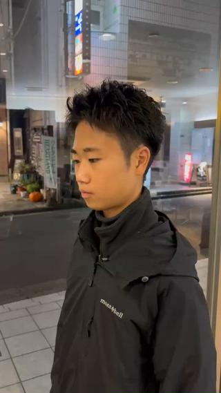 アップバングショート 