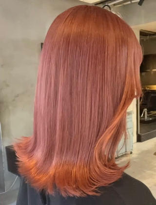 ミディアム 韓国レイヤー/透明感 カラー🦋mioのヘアスタイル