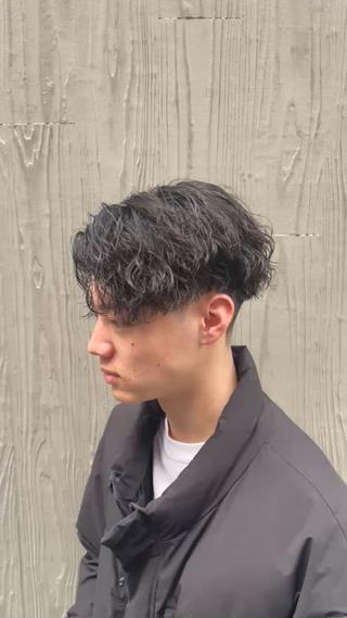 パーマ 川副史晶/梅田/ メンズパーマのヘアスタイル