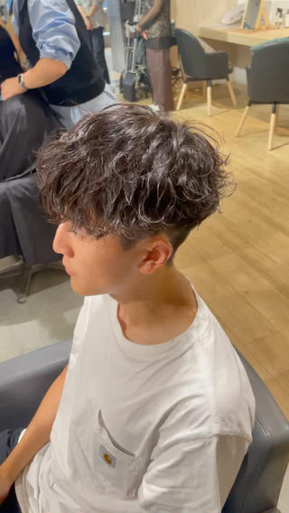 パーマ 川副史晶/梅田/ メンズパーマのヘアスタイル