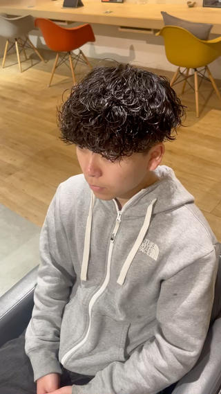 パーマ 川副史晶/梅田/ メンズパーマのヘアスタイル