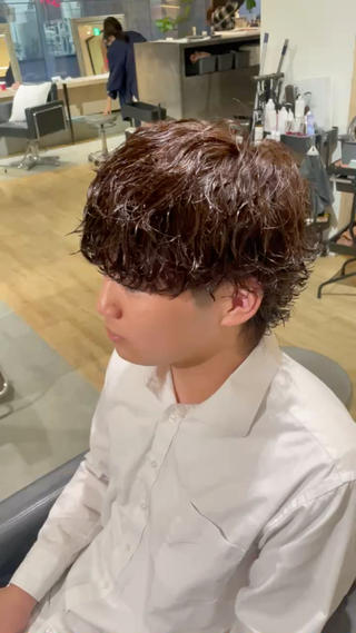 パーマ 川副史晶/梅田/ メンズパーマのヘアスタイル