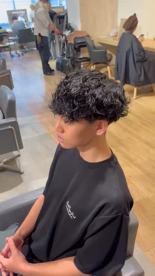 パーマ 川副史晶/梅田/ メンズパーマのヘアスタイル