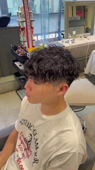 波巻きスパイラルパーマ 