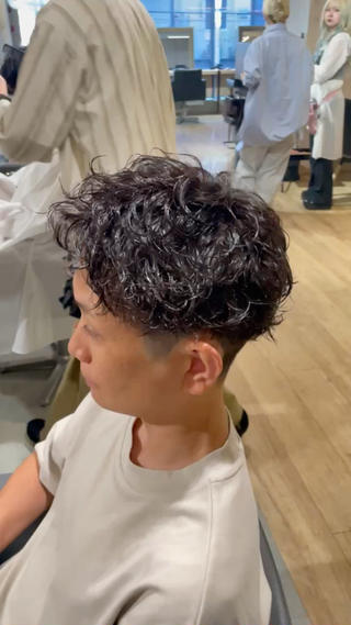 パーマ 川副史晶/梅田/ メンズパーマのヘアスタイル