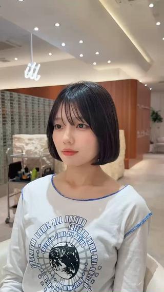 ミディアム パーマ 渋谷ボブ/レイヤー ボブ田中航平のヘアスタイル