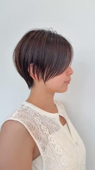 ショート カラー 渋谷ボブ/レイヤー ボブ田中航平のヘアスタイル